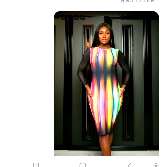 Bondage dress multi colored - Picture 1 of 1